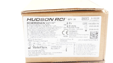 Teleflex 5-15120 Hudson RCI Sheridan Intubating Stylet 6Fr x 2.0mm - Box of 20